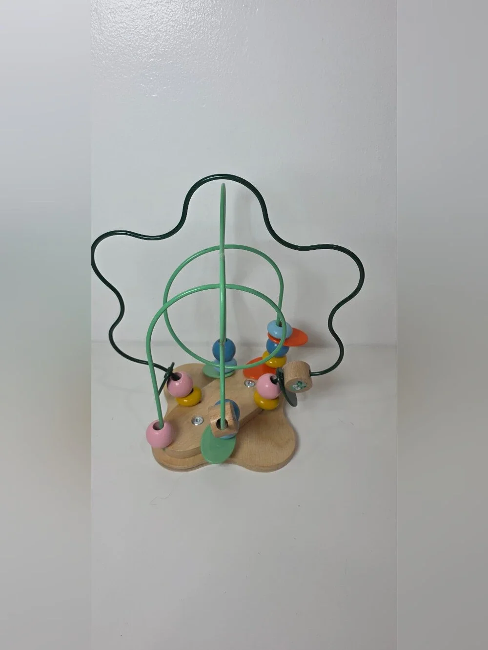 IKEA UPPSTA Multicolor Bead Maze Children’s Toy Montessori Play Wood Base